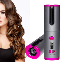 Load image into Gallery viewer, USB Cordless Hair Curler Wireless Curling Iron Hair Waver Tongs Auto Ceramic Curling Wand Air Curler Crimping Hair Curly Tools