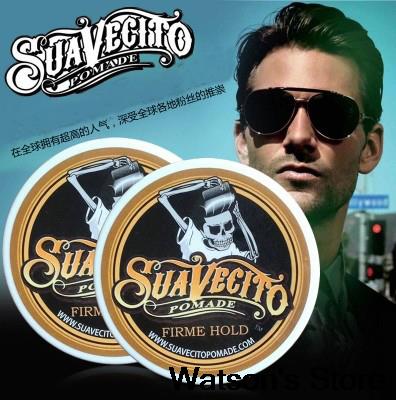 SUAVECITO Hair Pomade Strong style restoring Pomade Hair wax skeleton cream slicked  oil mud keep hair men oil not original