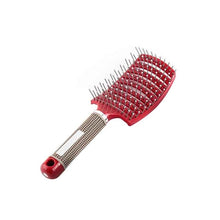 Load image into Gallery viewer, Curved Vented Professional Detangling Comb Portable Home Massage Hair Brush Styling Tools Fast Drying Barber Hairdressing Salon

