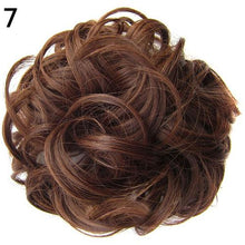 Load image into Gallery viewer, 2020 New Trendy Design Women Wavy Curly Messy Hair Bun Synthetic Elastic Hair Tie Extension Hair Scrunchie Hairpieces Bands
