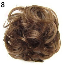 Load image into Gallery viewer, 2020 New Trendy Design Women Wavy Curly Messy Hair Bun Synthetic Elastic Hair Tie Extension Hair Scrunchie Hairpieces Bands
