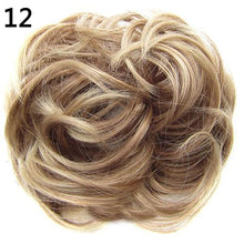 Load image into Gallery viewer, 2020 New Trendy Design Women Wavy Curly Messy Hair Bun Synthetic Elastic Hair Tie Extension Hair Scrunchie Hairpieces Bands
