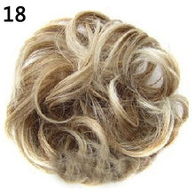 Load image into Gallery viewer, 2020 New Trendy Design Women Wavy Curly Messy Hair Bun Synthetic Elastic Hair Tie Extension Hair Scrunchie Hairpieces Bands
