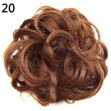 Load image into Gallery viewer, 2020 New Trendy Design Women Wavy Curly Messy Hair Bun Synthetic Elastic Hair Tie Extension Hair Scrunchie Hairpieces Bands
