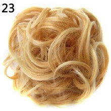 Load image into Gallery viewer, 2020 New Trendy Design Women Wavy Curly Messy Hair Bun Synthetic Elastic Hair Tie Extension Hair Scrunchie Hairpieces Bands

