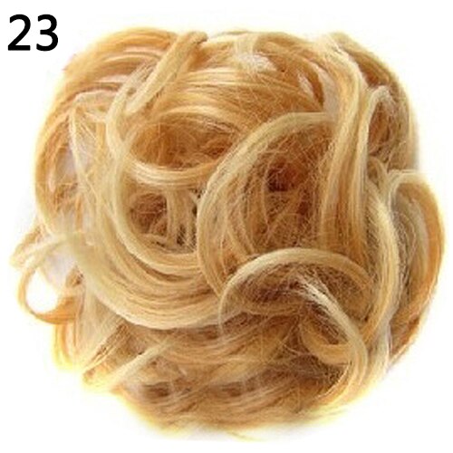2020 New Trendy Design Women Wavy Curly Messy Hair Bun Synthetic Elastic Hair Tie Extension Hair Scrunchie Hairpieces Bands