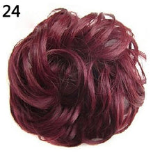 Load image into Gallery viewer, 2020 New Trendy Design Women Wavy Curly Messy Hair Bun Synthetic Elastic Hair Tie Extension Hair Scrunchie Hairpieces Bands

