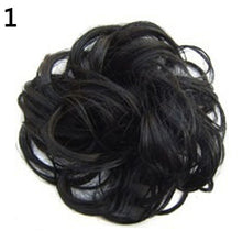 Load image into Gallery viewer, 2020 New Trendy Design Women Wavy Curly Messy Hair Bun Synthetic Elastic Hair Tie Extension Hair Scrunchie Hairpieces Bands
