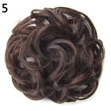 Load image into Gallery viewer, 2020 New Trendy Design Women Wavy Curly Messy Hair Bun Synthetic Elastic Hair Tie Extension Hair Scrunchie Hairpieces Bands
